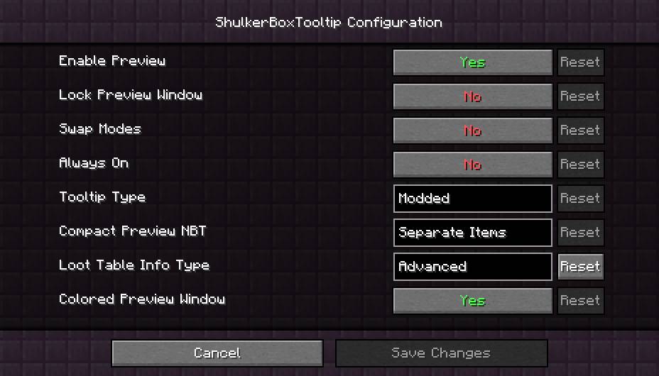 ShulkerBoxTooltip mod para minecraft 25