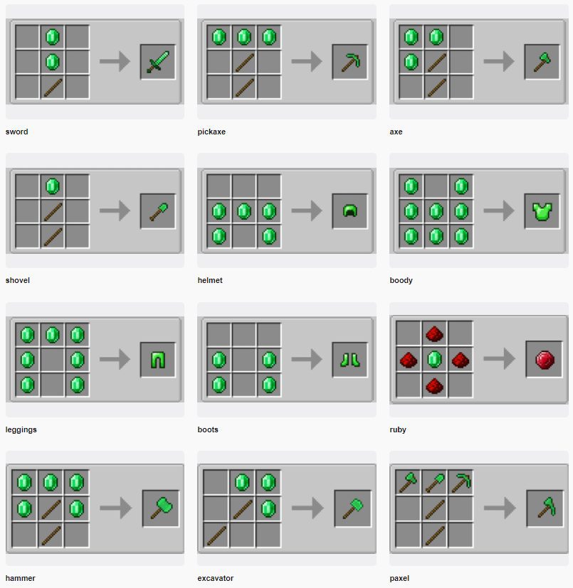 Easy Emerald Tools _ Más mod para Minecraft 23