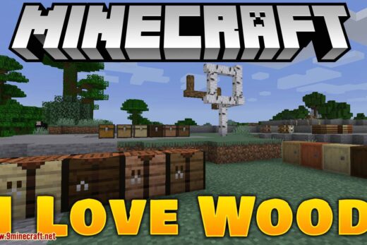 I Love Wood mod for minecraft logo