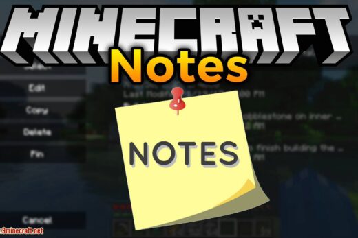 Notes mod for minecraft logo