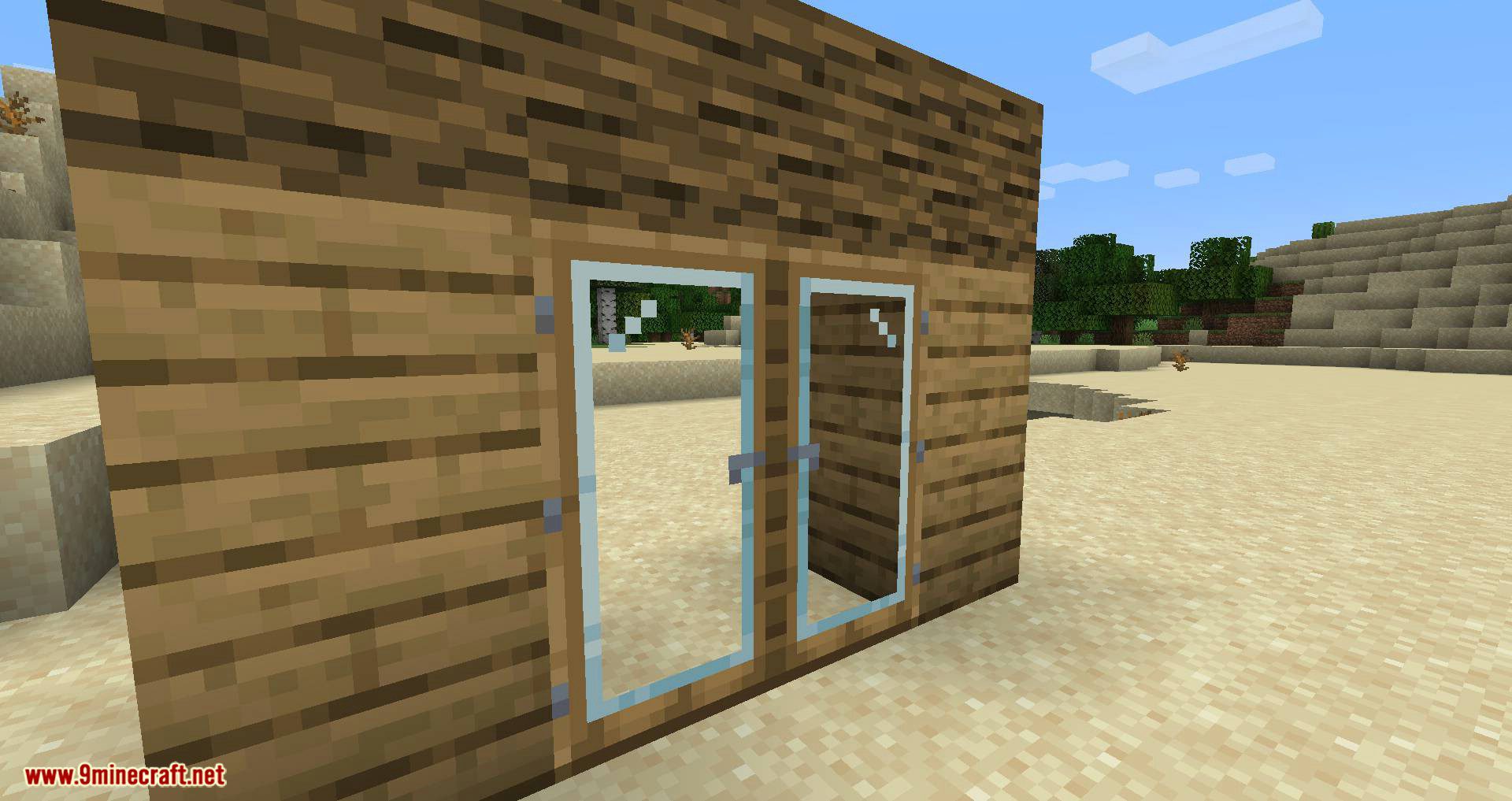 Mod moderno de puertas de vidrio para minecraft 03