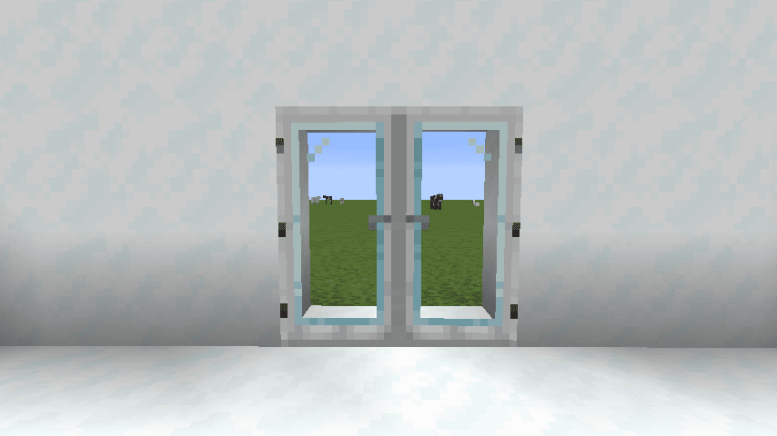 Mod moderno de puertas de vidrio para minecraft 27