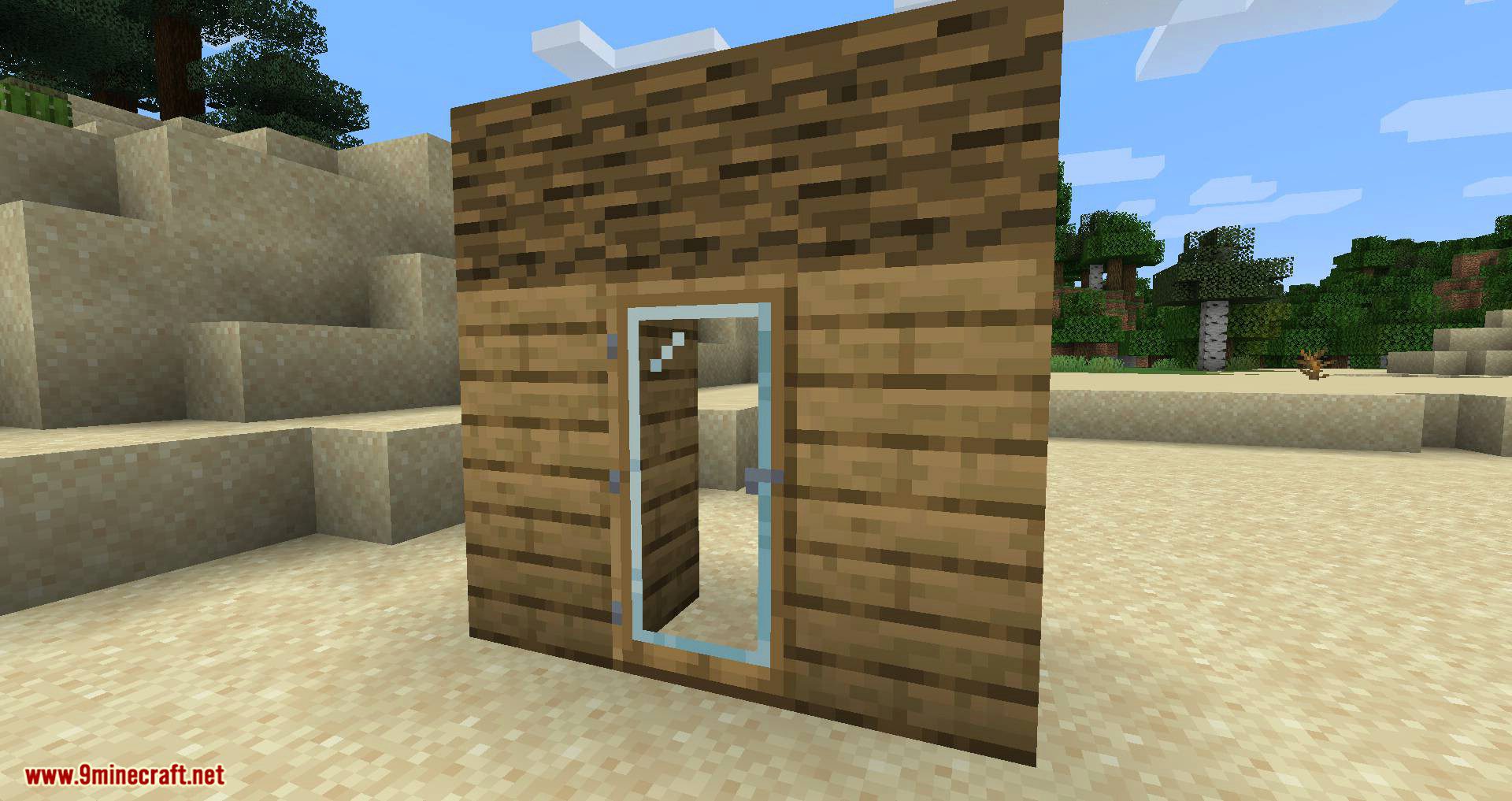Mod moderno de puertas de vidrio para minecraft 01