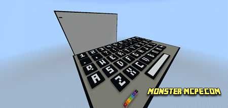 Máquina de escribir en el mapa de Minecraft
