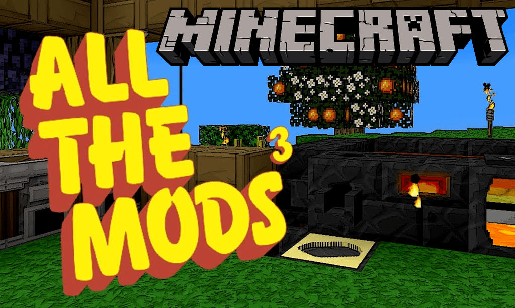 Todo el mod Mods 3 para el logotipo de Minecraft.