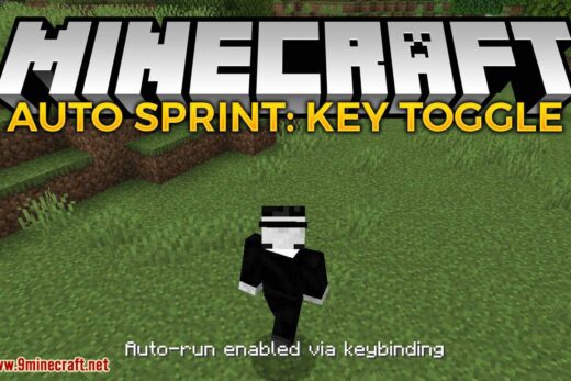 Auto Sprint Key Toggle mod for minecraft logo