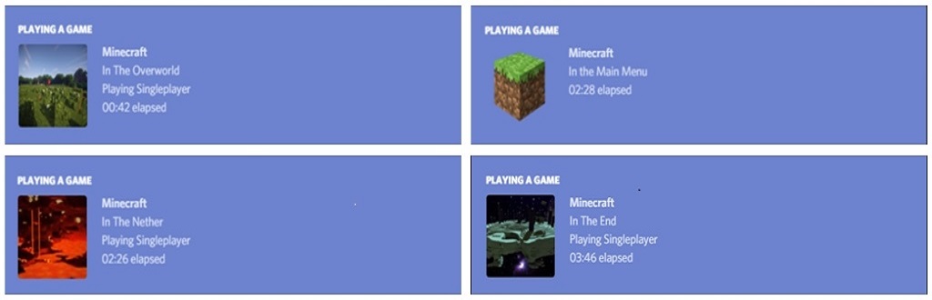 Mod Craft Presence para el logotipo de Minecraft