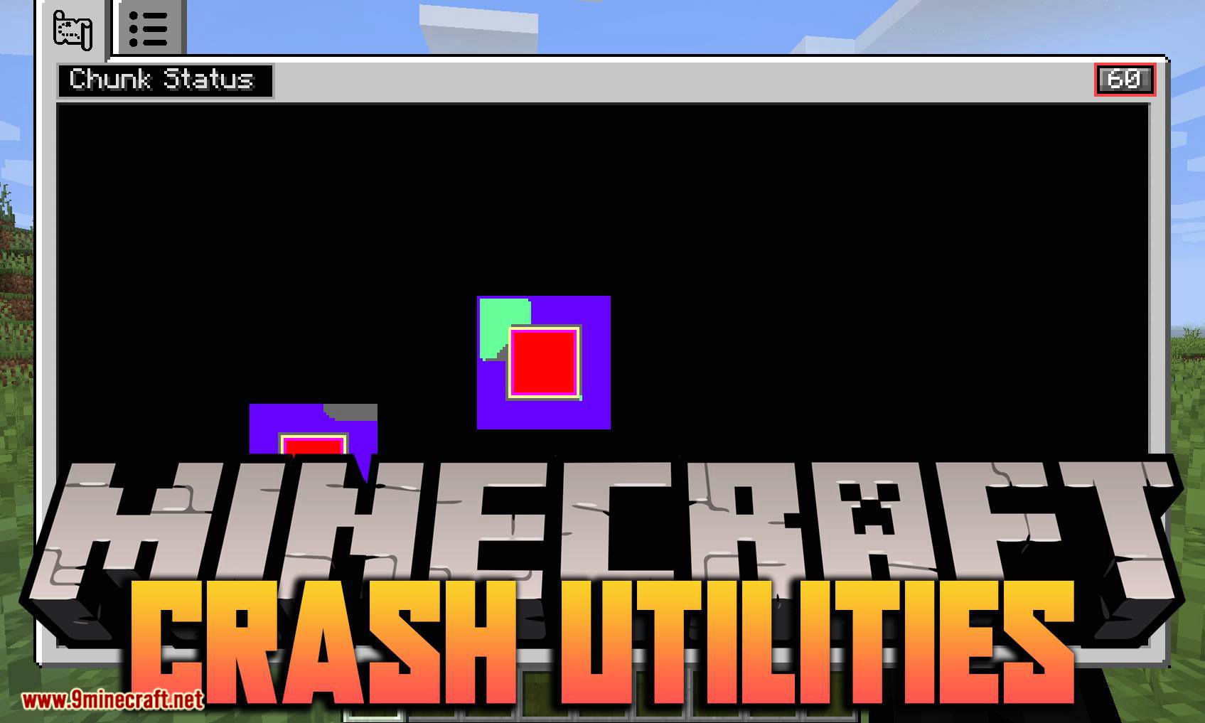 Mod Crash Utilities para el logotipo de Minecraft