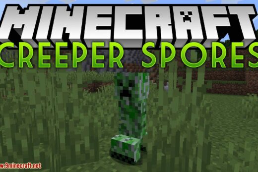 Creeper Spores mod for minecraft logo