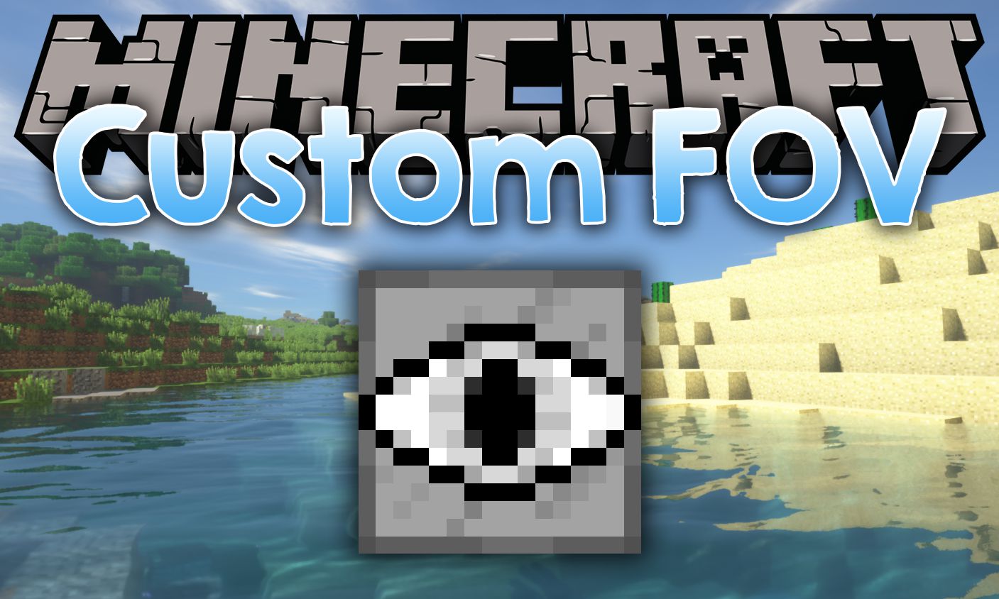 Mod FOV personalizado para el logotipo de Minecraft