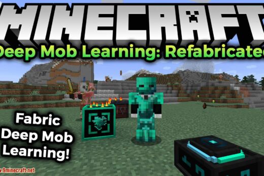 Deep Mob Learning Refabricated mod for minecraft logo