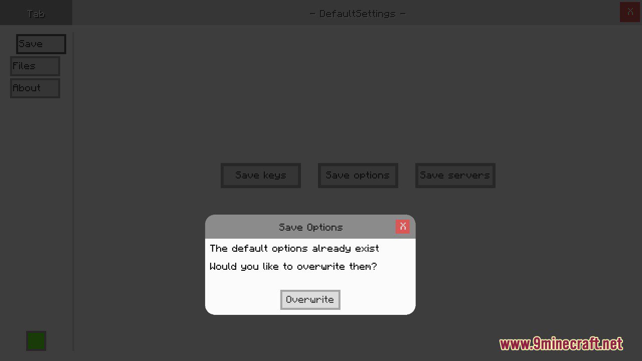 DefaultSettings Mod Capturas de pantalla 1