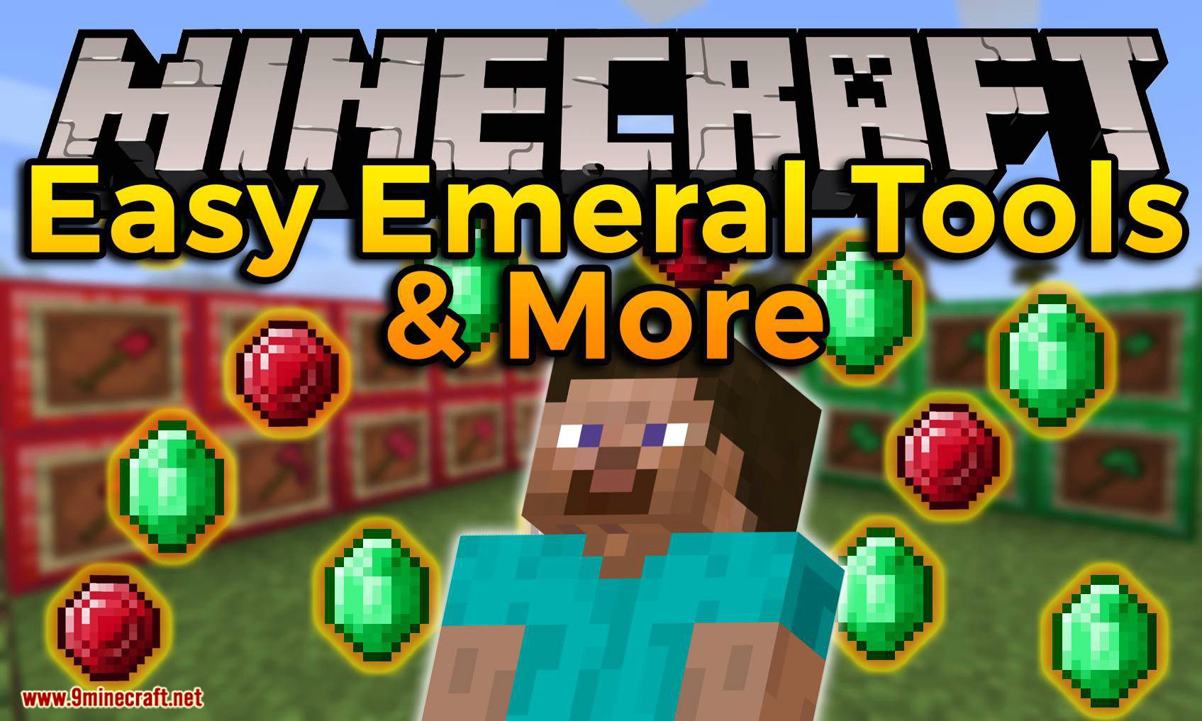 Easy Emerald Tools _ Más mod para el logotipo de Minecraft
