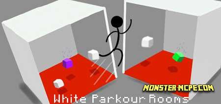 White Parkour Rooms Map
