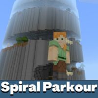 Mapa de Parkour en espiral para Minecraft PE