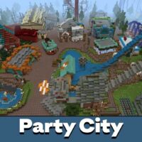 Mapa de la ciudad de fiesta para Minecraft PE