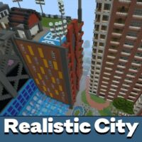 Mapa de la ciudad realista para Minecraft PE