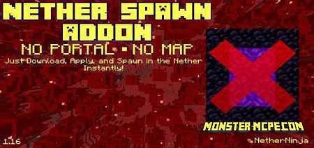 Nether Spawn Addon 1.16/1.15+