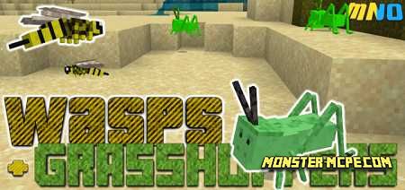 Wasps and Grasshoppers Add-on 1.16/1.15+