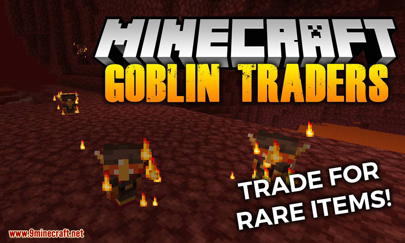 Goblin Traders mod para el logotipo de minecraft