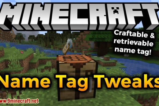 Name Tag Tweaks mod for minecraft logo
