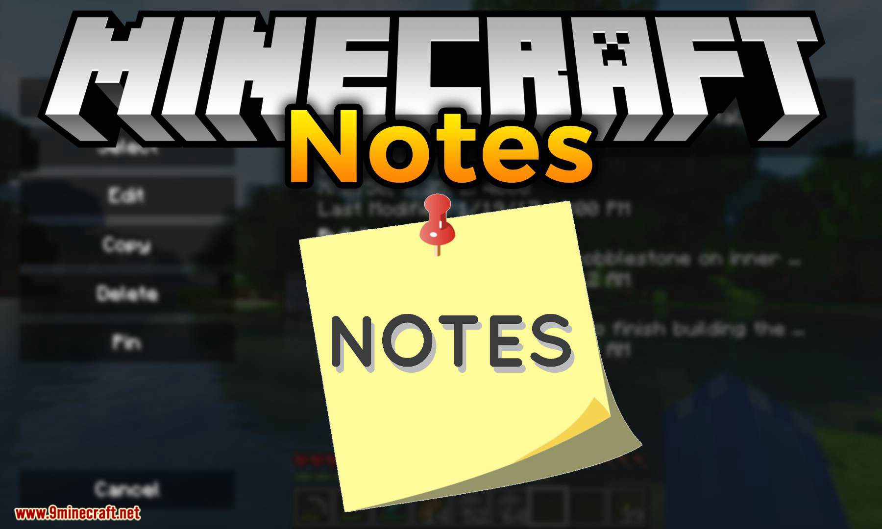 Mod de notas para el logotipo de Minecraft
