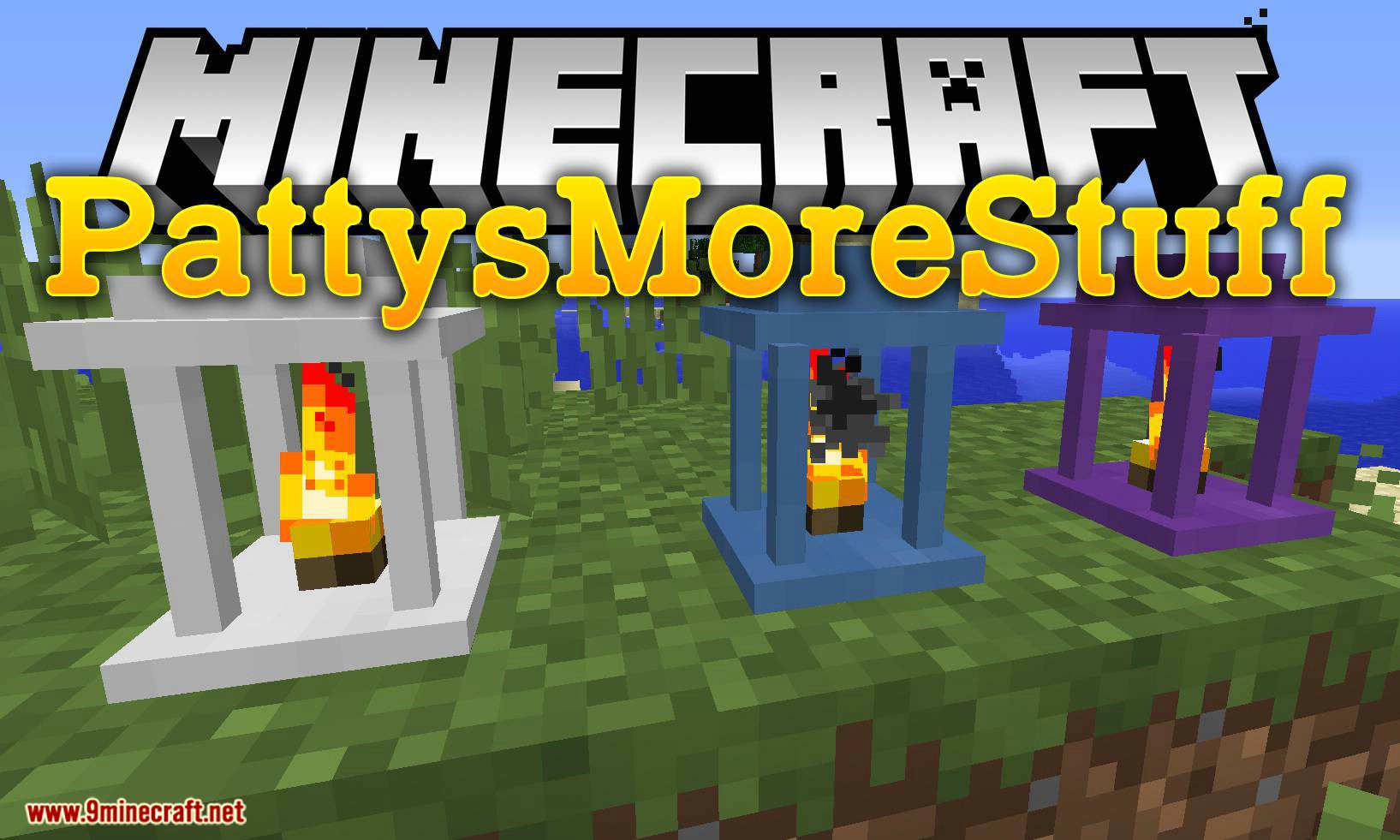 PattysMoreStuff mod para el logotipo de Minecraft