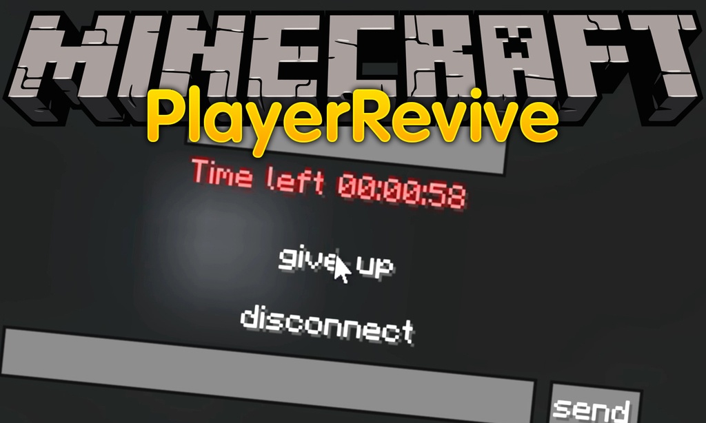 Player Revive mod para el logotipo de Minecraft