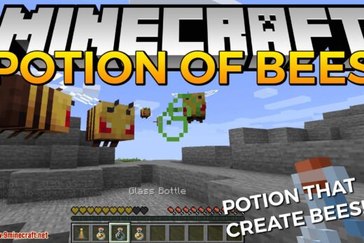 Potion of Bees mod for minecraft logo
