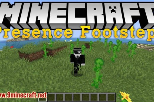 Presence Footsteps mod for minecraft logo