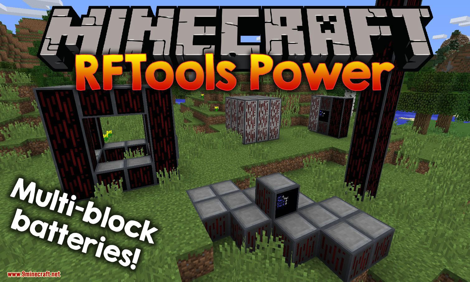 RFTools Power mod para el logotipo de minecraft