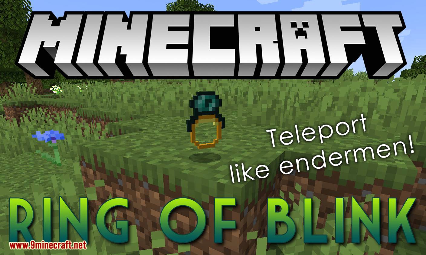 Ring of Blink mod para el logotipo de Minecraft