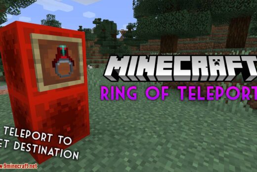 Ring of Teleport mod for minecraft logo