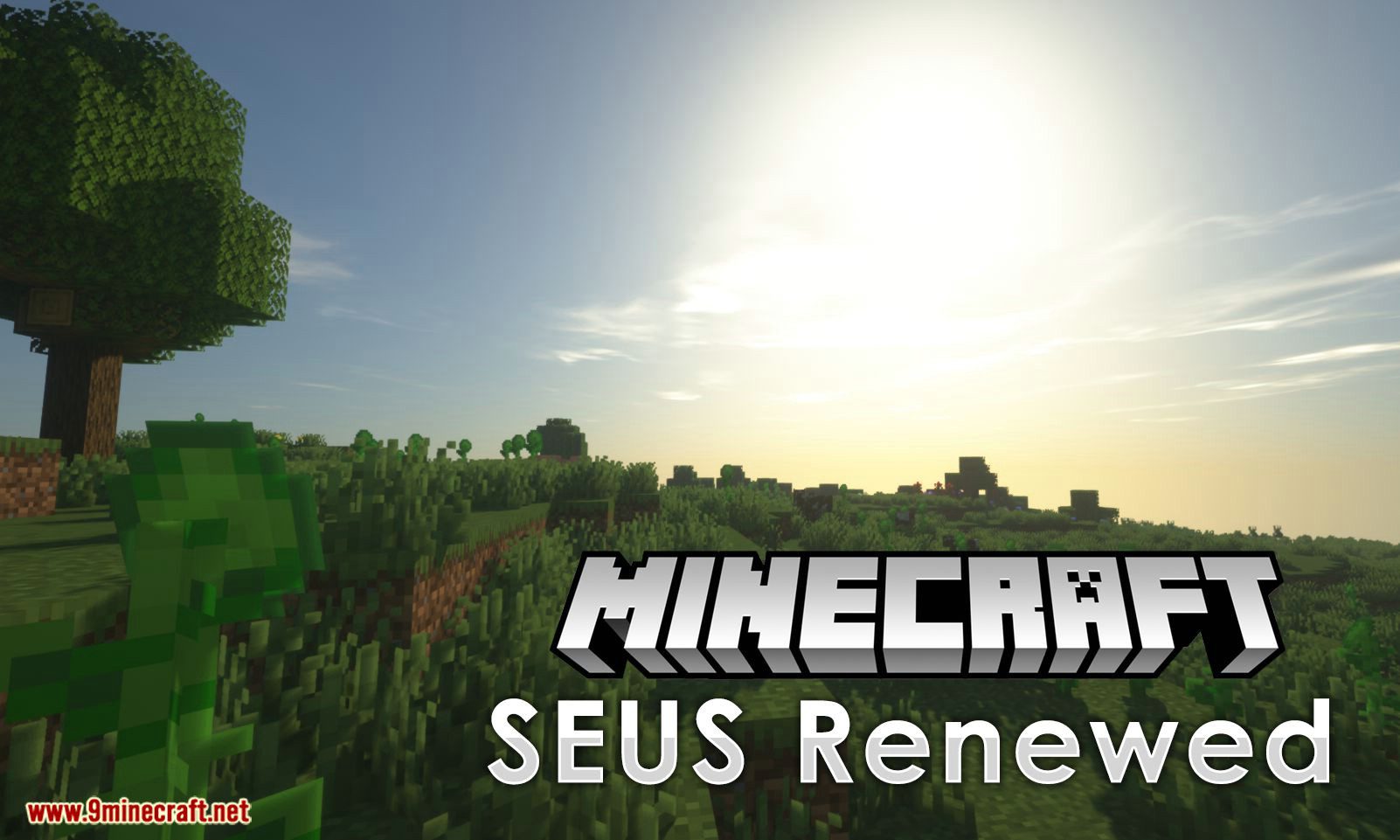 SEUS Shaders renovados para el logotipo de Minecraft