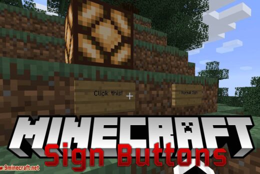 Sign Buttons mod for minecraft logo