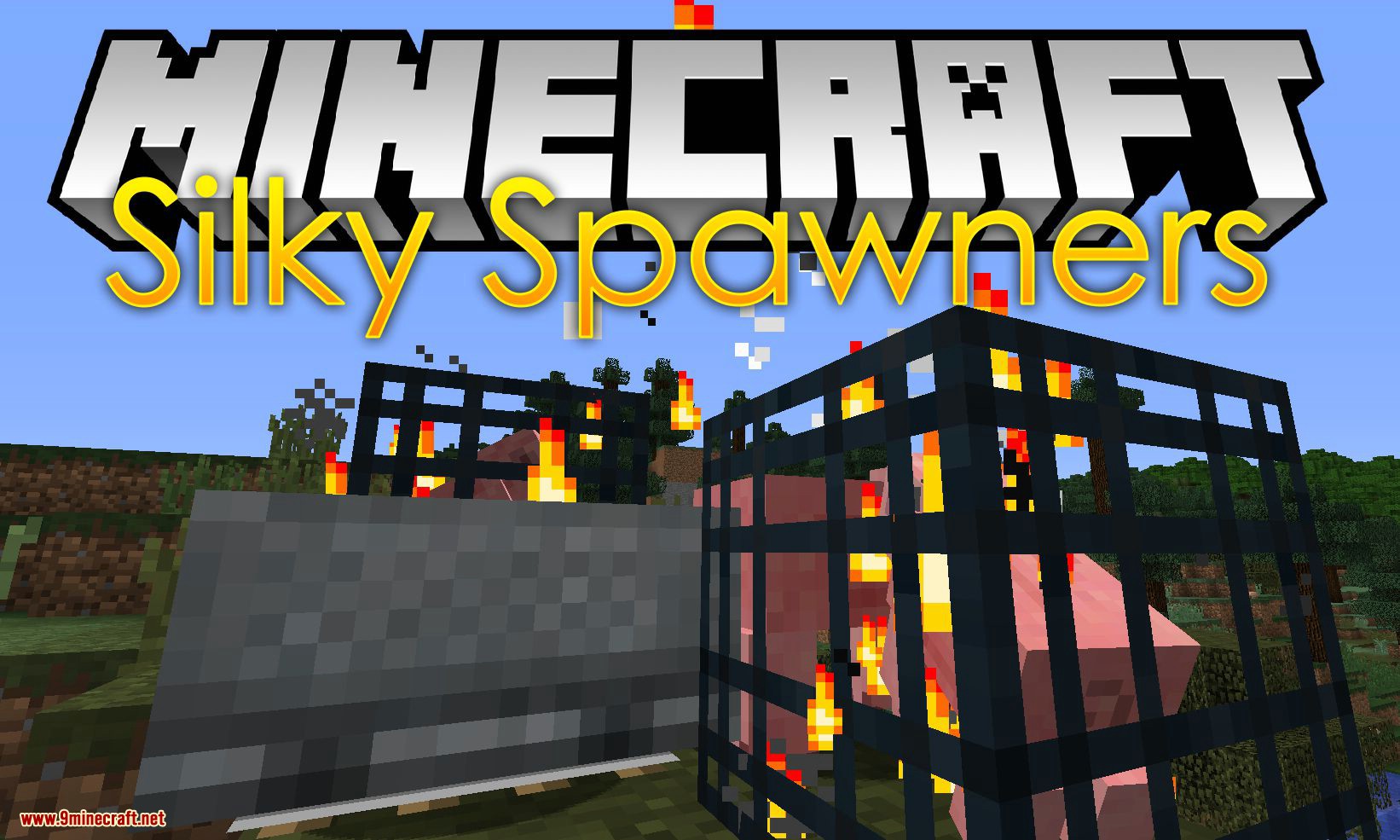 Mod Silky Spawners para el logotipo de Minecraft