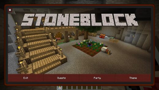 StoneBlock mod for minecraft 01