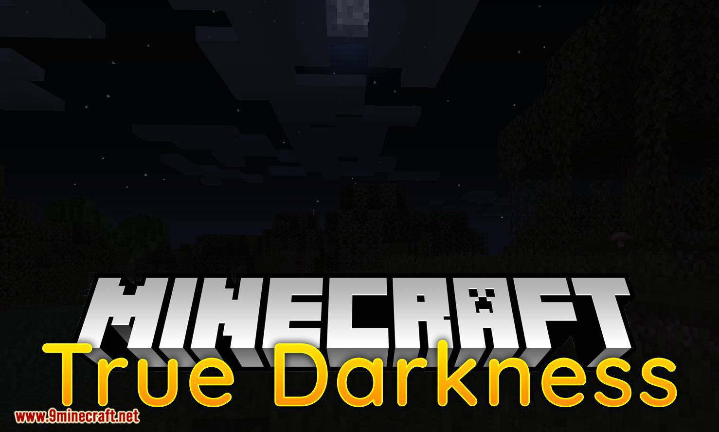 True Darkness mod para el logotipo de Minecraft