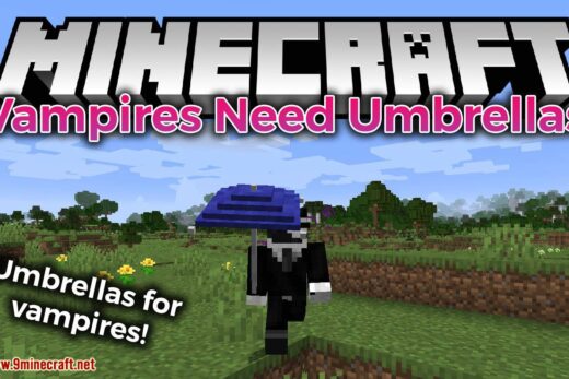 Vampires Need Umbrellas mod for minecraft logo