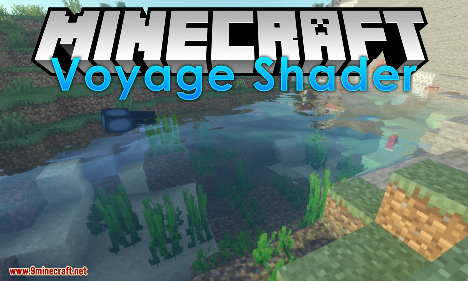 Voyager Shader para el logotipo de Minecraft