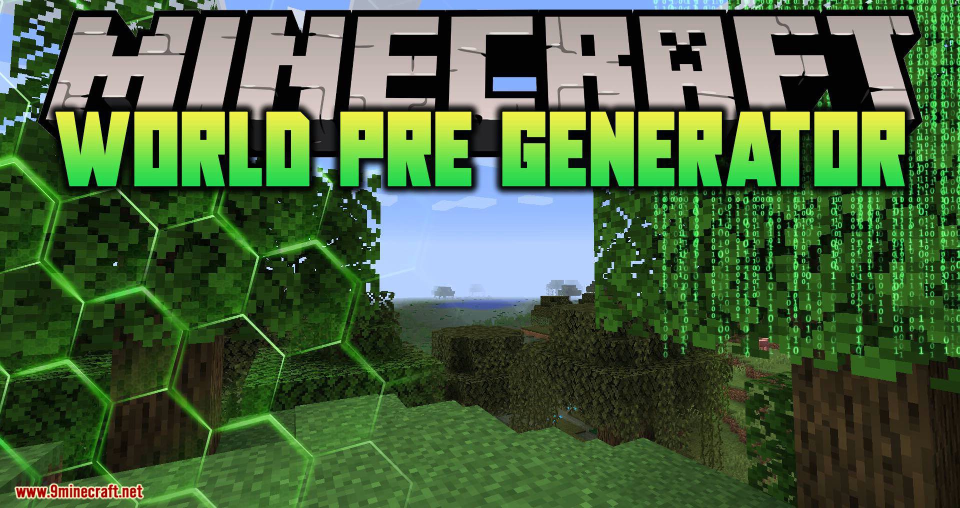 World Pre Generator mod para el logotipo de Minecraft
